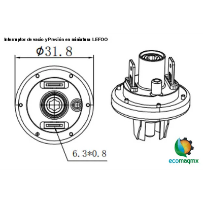 Interruptor de vacío y Presión en miniatura LEFOO