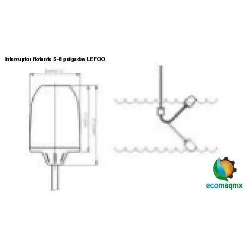 Interruptor flotante 5~8 pulgadas LEFOO