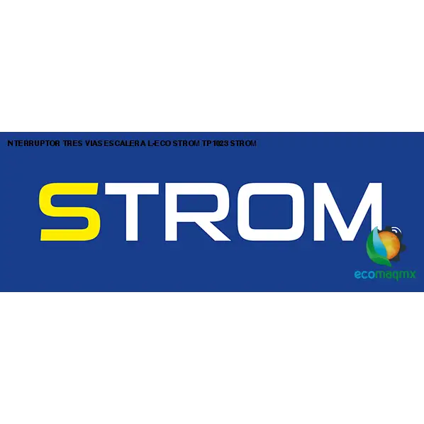 INTERRUPTOR TRES VIAS ESCALERA L-ECO STROM TP1023 STROM