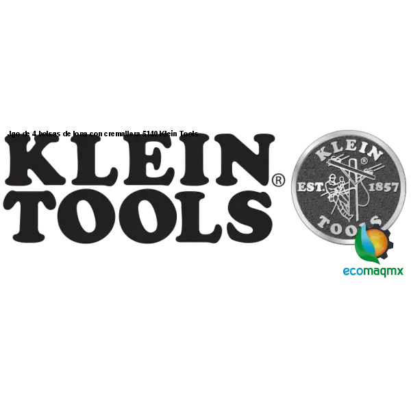 Jgo de 4 bolsas de lona con cremallera 5140 Klein Tools