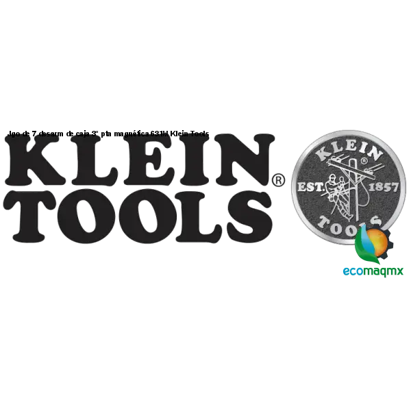 Jgo de 7 desarm de caja 3" pta magnética 631M Klein Tools