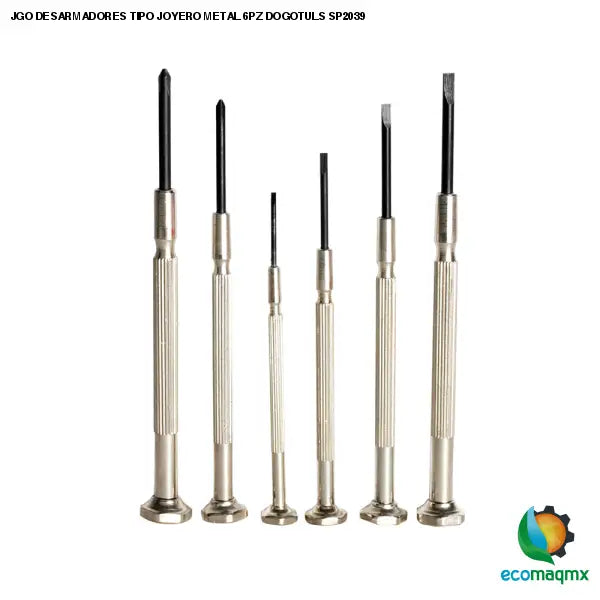 JGO DESARMADORES TIPO JOYERO METAL 6PZ DOGOTULS SP2039
