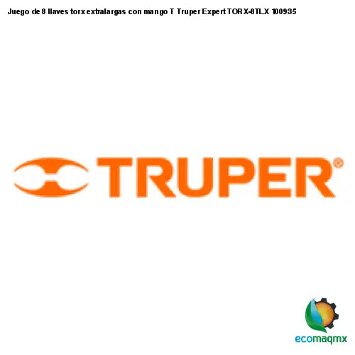 Juego de 8 llaves torx extralargas con mango T Truper Expert