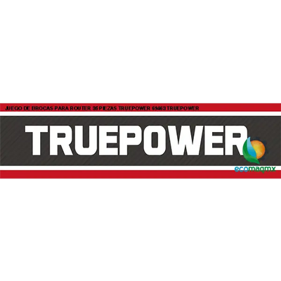 JUEGO DE BROCAS PARA ROUTER 35 PIEZAS TRUEPOWER 69463