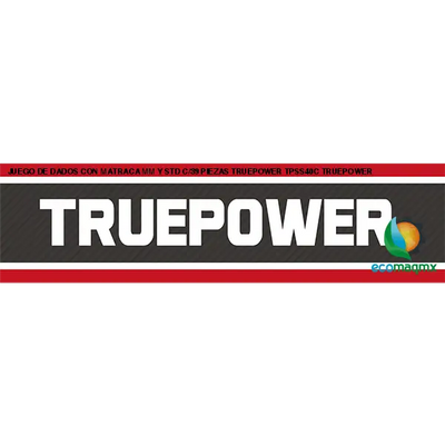 JUEGO DE DADOS CON MATRACA MM Y STD C/39 PIEZAS TRUEPOWER