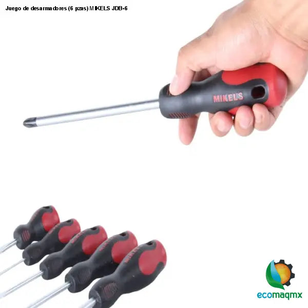 Juego de desarmadores (6 pzas) MIKELS JDB-6