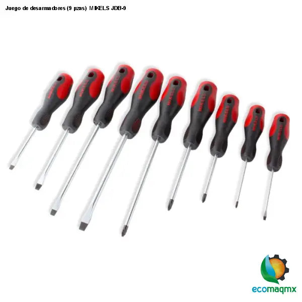 Juego de desarmadores (9 pzas) MIKELS JDB-9