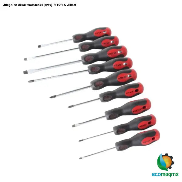 Juego de desarmadores (9 pzas) MIKELS JDB-9