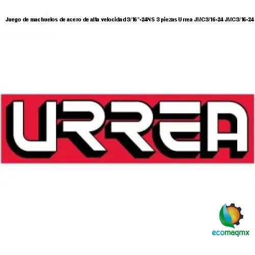 Juego de machuelos de acero de alta velocidad 3/16-24NS 3