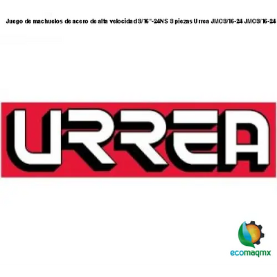 Juego de machuelos de acero de alta velocidad 3/16-24NS 3