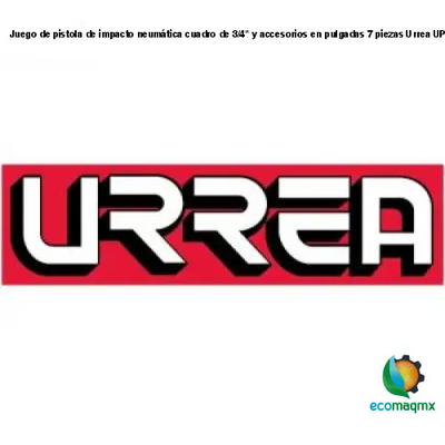 Juego de pistola de impacto neumática cuadro de 3/4 y