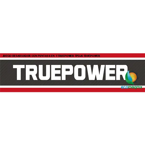 JUEGO DESARMADOR CON PUNTAS 6 EN 1 TRUEPOWER TPDJ6 TRUEPOWER