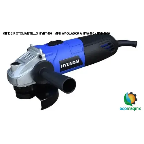 KIT DE ROTOMARTILLO HYRT500 + MINI AMOLADORA HYA500 -