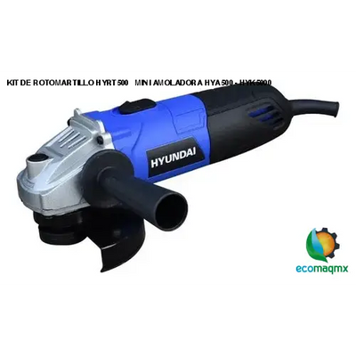 KIT DE ROTOMARTILLO HYRT500 + MINI AMOLADORA HYA500 -