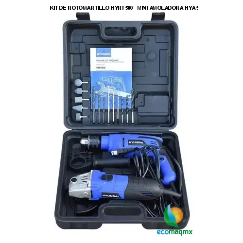 KIT DE ROTOMARTILLO HYRT500 + MINI AMOLADORA HYA500 -