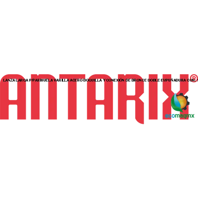 LANZA LARGA P/PARIHUELA VARILLA ACERO, BOQUILLA Y CONEXIÓN DE BRONCE DOBLE EMPUÑADURA CON. 1/2" LPS401 ANTARIX