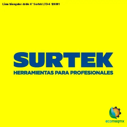 Lima triangular doble 6 Surtek LTD-6 120381