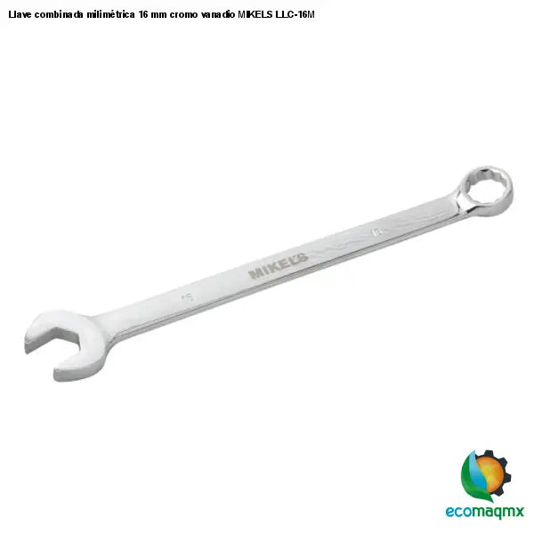 Llave combinada milimétrica 16 mm cromo vanadio MIKELS