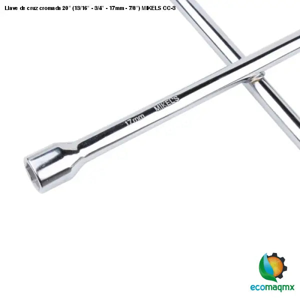 Llave de cruz cromada 20” (13/16” - 3/4” - 17mm - 7/8”)