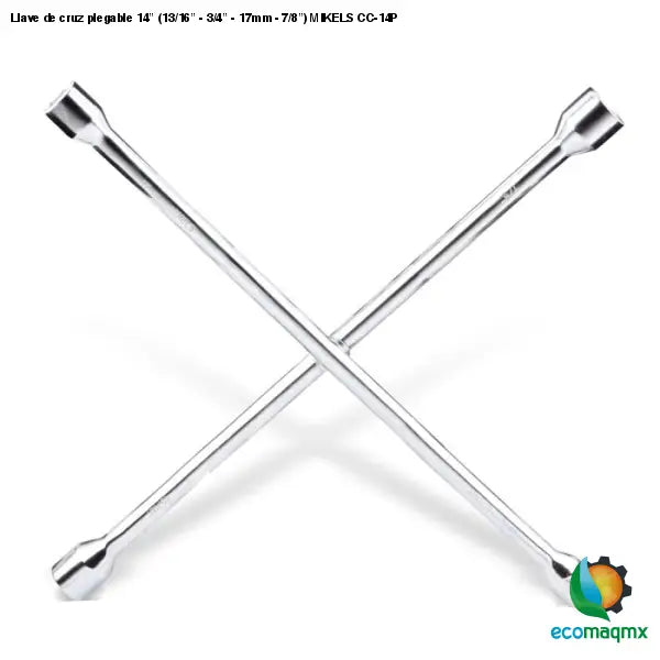 Llave de cruz plegable 14” (13/16” - 3/4” - 17mm - 7/8”)
