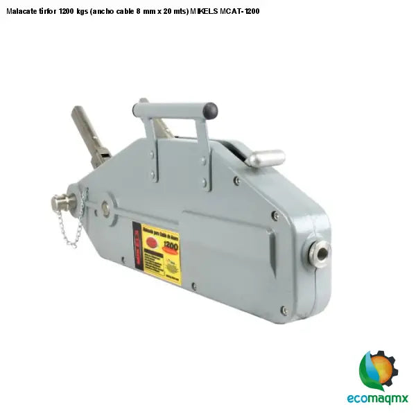 Malacate tirfor 1200 kgs (ancho cable 8 mm x 20 mts) MIKELS