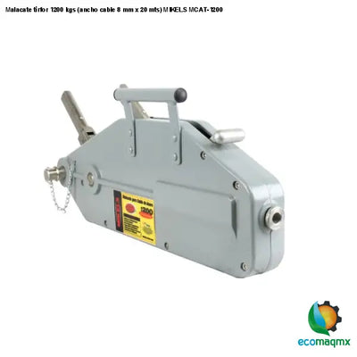 Malacate tirfor 1200 kgs (ancho cable 8 mm x 20 mts) MIKELS