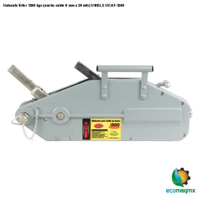 Malacate tirfor 1200 kgs (ancho cable 8 mm x 20 mts) MIKELS