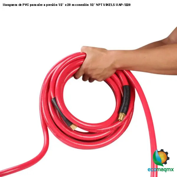 Manguera de PVC para aire a presión 1/2” x 20 m conexión