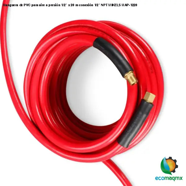 Manguera de PVC para aire a presión 1/2” x 20 m conexión