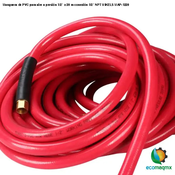 Manguera de PVC para aire a presión 1/2” x 20 m conexión
