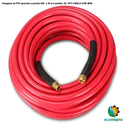 Manguera de PVC para aire a presión 3/8” x 10 m conexión