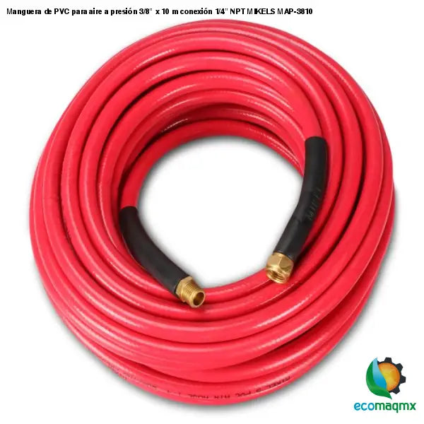 Manguera de PVC para aire a presión 3/8” x 10 m conexión