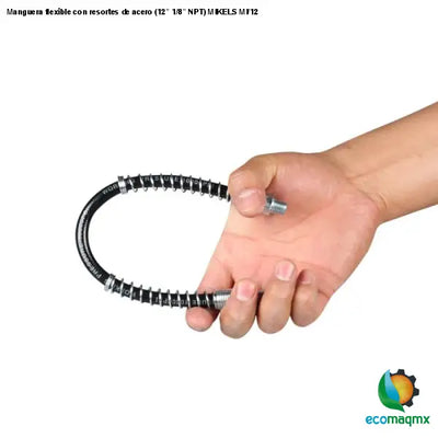 Manguera flexible con resortes de acero (12” 1/8” NPT)