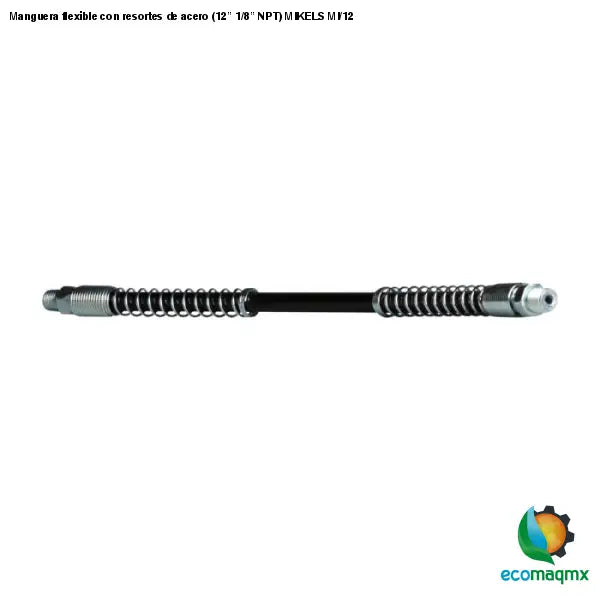 Manguera flexible con resortes de acero (12” 1/8” NPT)