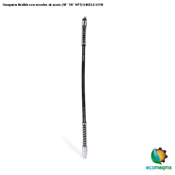 Manguera flexible con resortes de acero (18” 1/8” NPT)