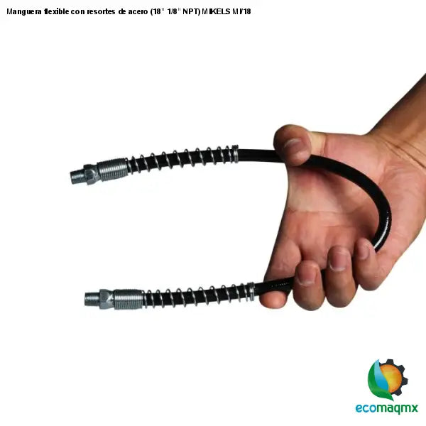 Manguera flexible con resortes de acero (18” 1/8” NPT)