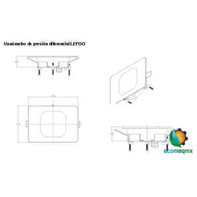 Manómetro de presión diferencial LEFOO