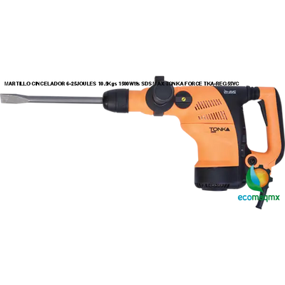 MARTILLO CINCELADOR 6-25JOULES 10.5Kgs 1500Wtts SDS MAX