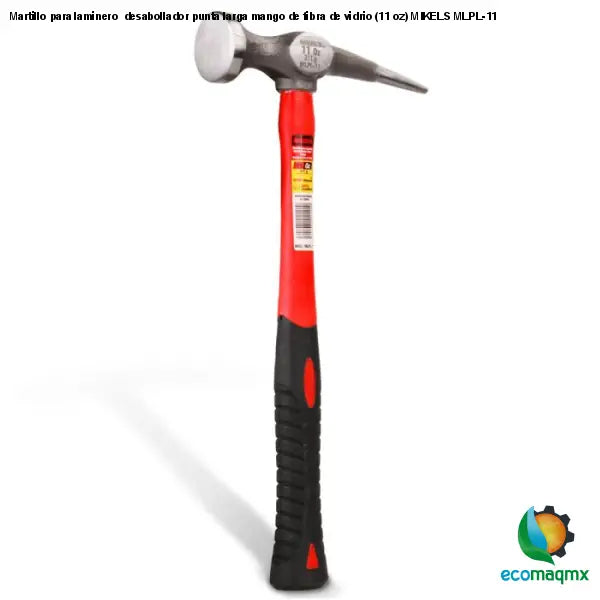 Martillo para laminero desabollador punta larga mango de