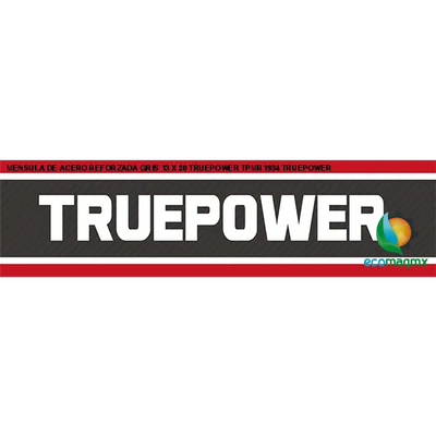 MENSULA DE ACERO REFORZADA GRIS 13 X 20 TRUEPOWER TPMR1934