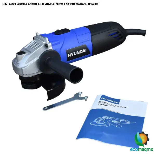 MINI AMOLADORA ANGULAR HYUNDAI 500W 4 1/2 PULGADAS - HYA500