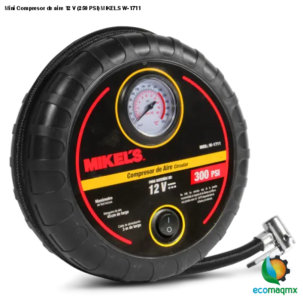Mini Compresor de aire 12 V (250 PSI) MIKELS W-1711