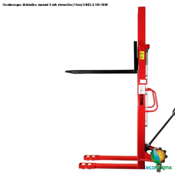 Montacargas hidráulico manual 3 mts elevación (1 ton) MIKELS