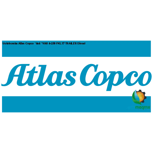 Motobomba Atlas Copco 4x4 VAR 4-250 FKL17 TRAILER Diesel