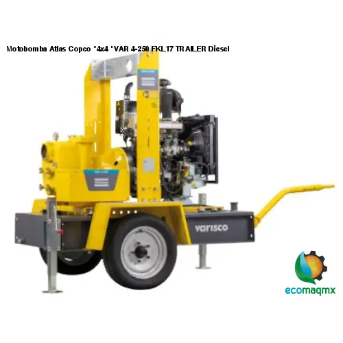 Motobomba Atlas Copco 4x4 VAR 4-250 FKL17 TRAILER Diesel