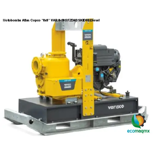 Motobomba Atlas Copco 8x8 VAR 8-305 FZD43 SKID02 Diesel