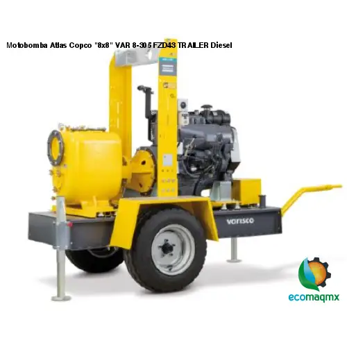 Motobomba Atlas Copco 8x8 VAR 8-305 FZD43 TRAILER Diesel