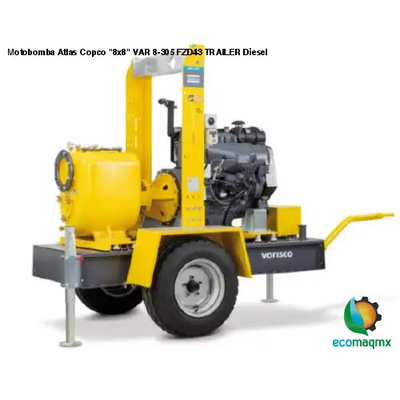 Motobomba Atlas Copco 8x8 VAR 8-305 FZD43 TRAILER Diesel