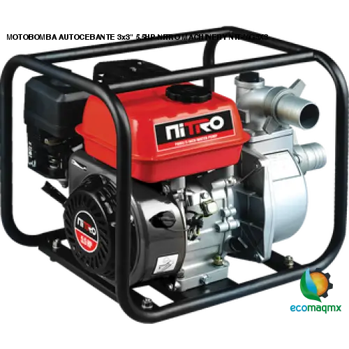 MOTOBOMBA AUTOCEBANTE 3x3 5.5HP NITRO MACHINERY NIT-MG3X3