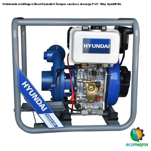 Motobomba centrifuga a Diesel Hyundai 4 Tiempos succion y